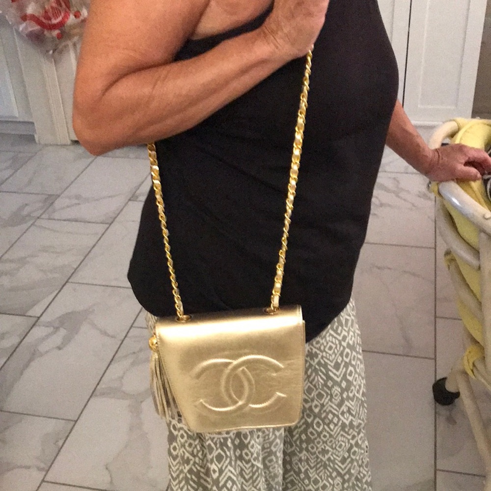 Chanel gold Evening purse